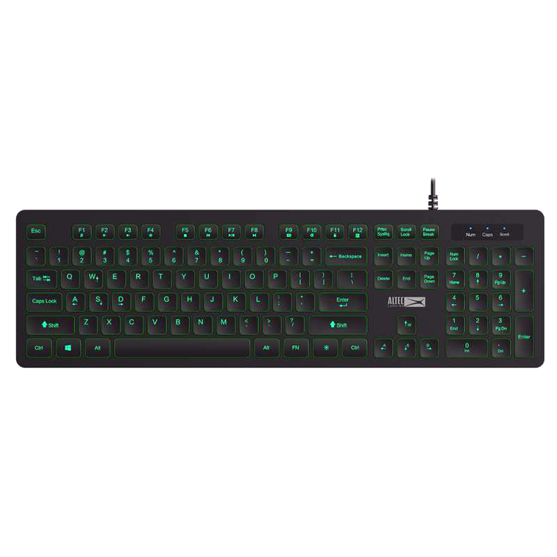 Bàn phím Gaming ALTEC ALGC8264 led xanh cực đẹp (đen)