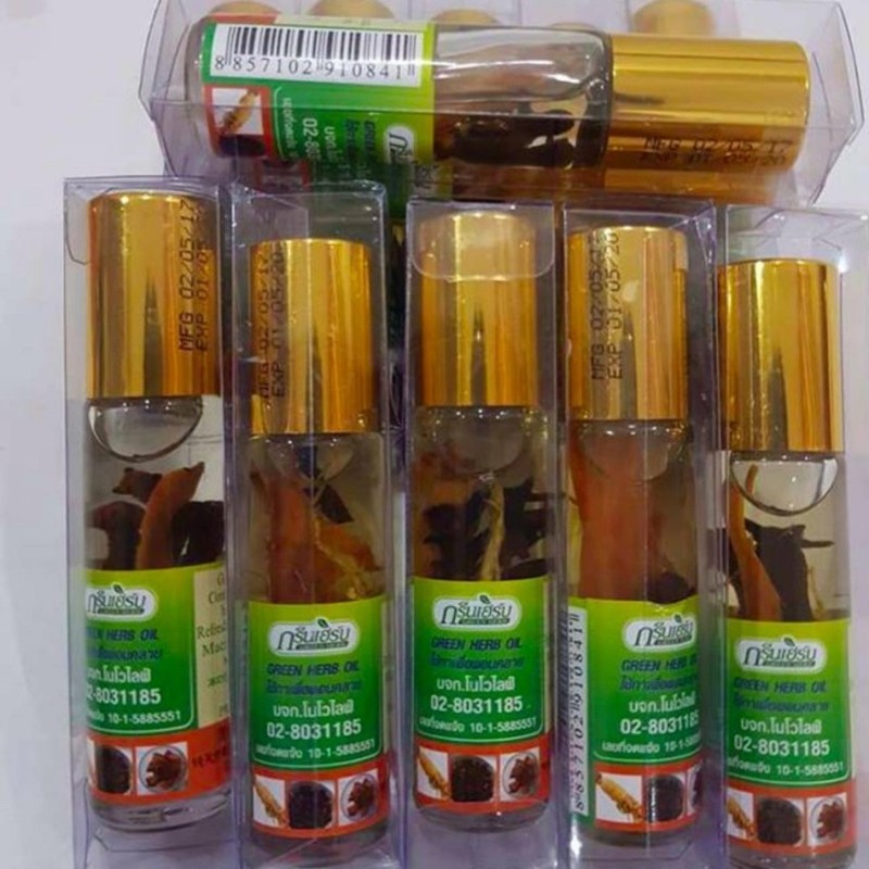 COMBO 3 Chai Dầu Gió  Nhân Sâm Thảo Dược THAILAN  chai 10ml