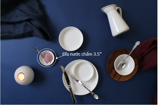 Erato - Đĩa sứ đựng gia vị Mono - 에라토 찬기 3.5"