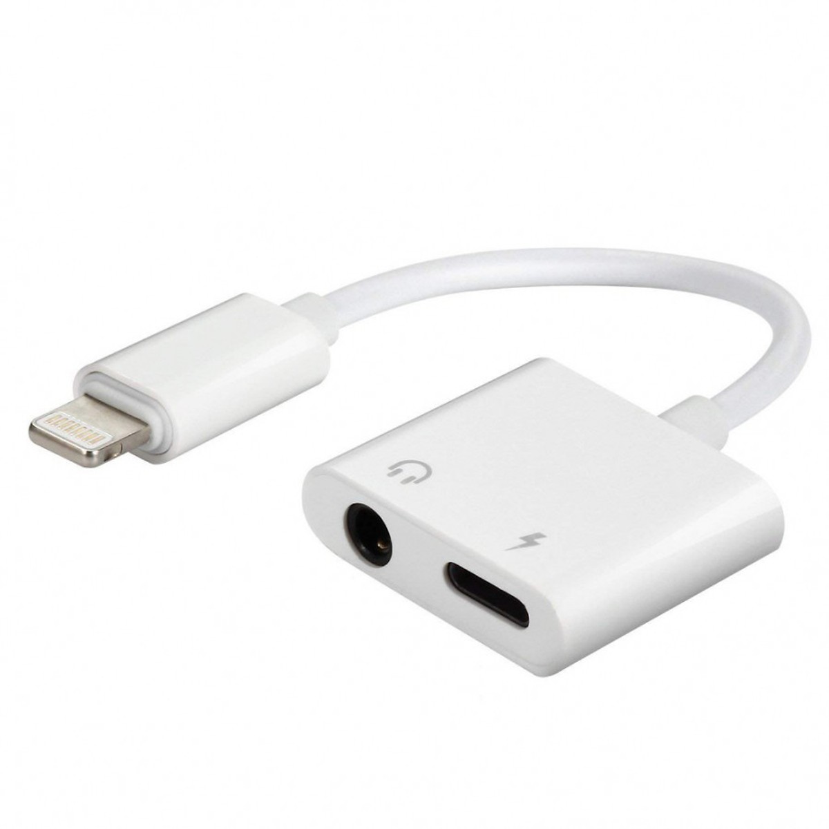 Cáp Chuyển Iphone Cổng Lightning Ra 2 Đầu Lightning Và 3.5mm