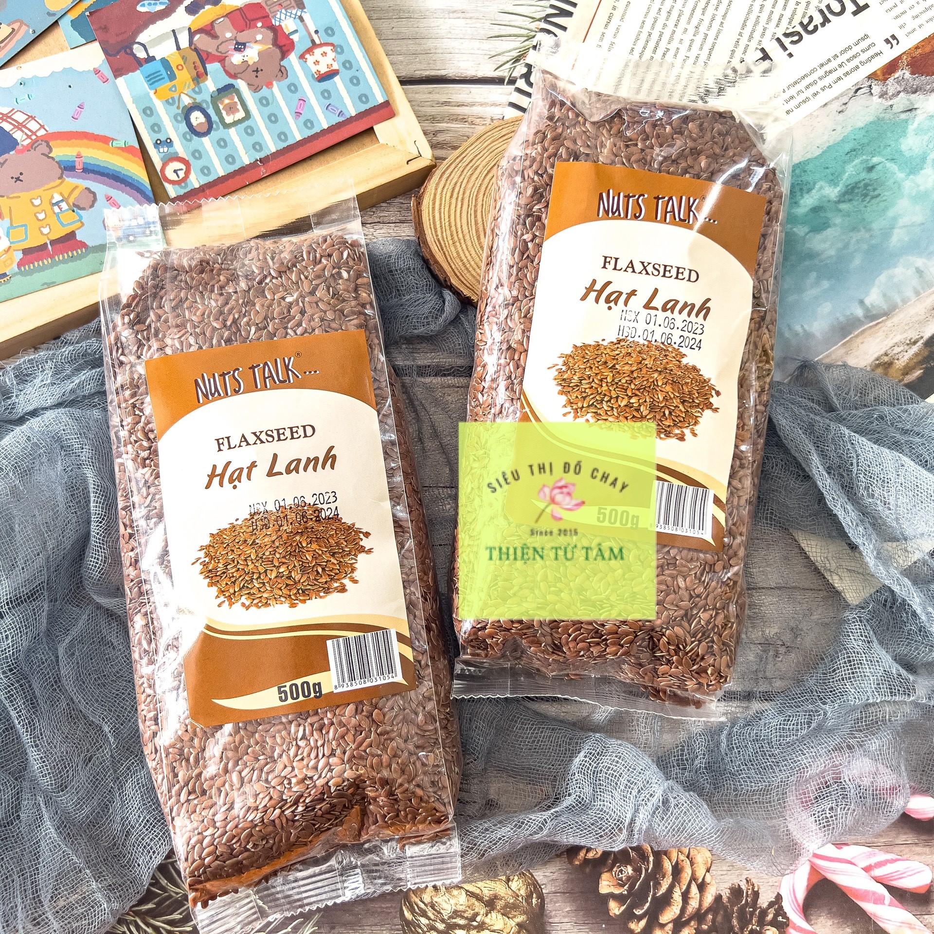 Hạt Lanh Nuts Talk Siêu Thực Phẩm Đầy Dưỡng Chất Gói 500gr