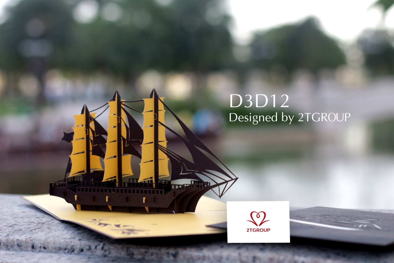 [HCM]Thiệp 3D chủ đề con thuyền