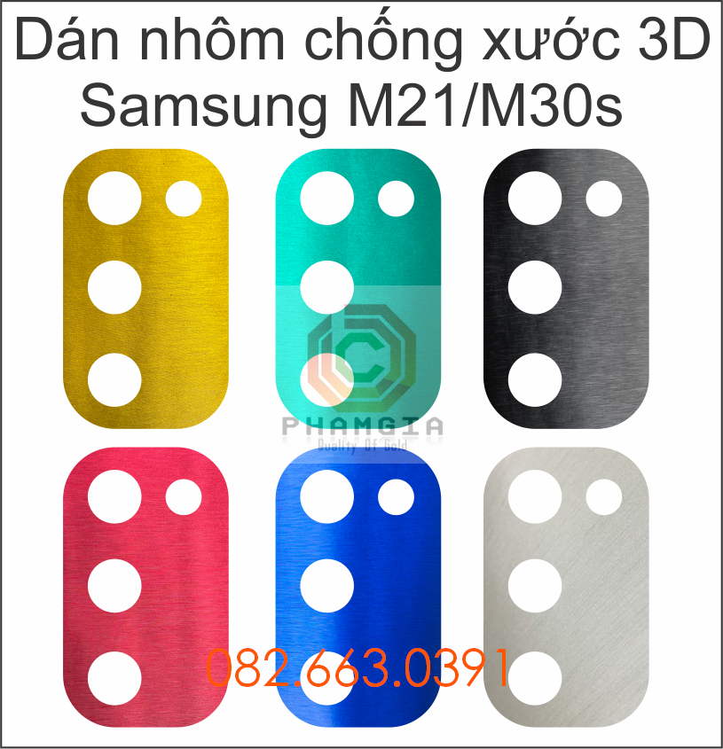 Dán decal nhôm chống xước camera samsung m51 / m21 / m30s
