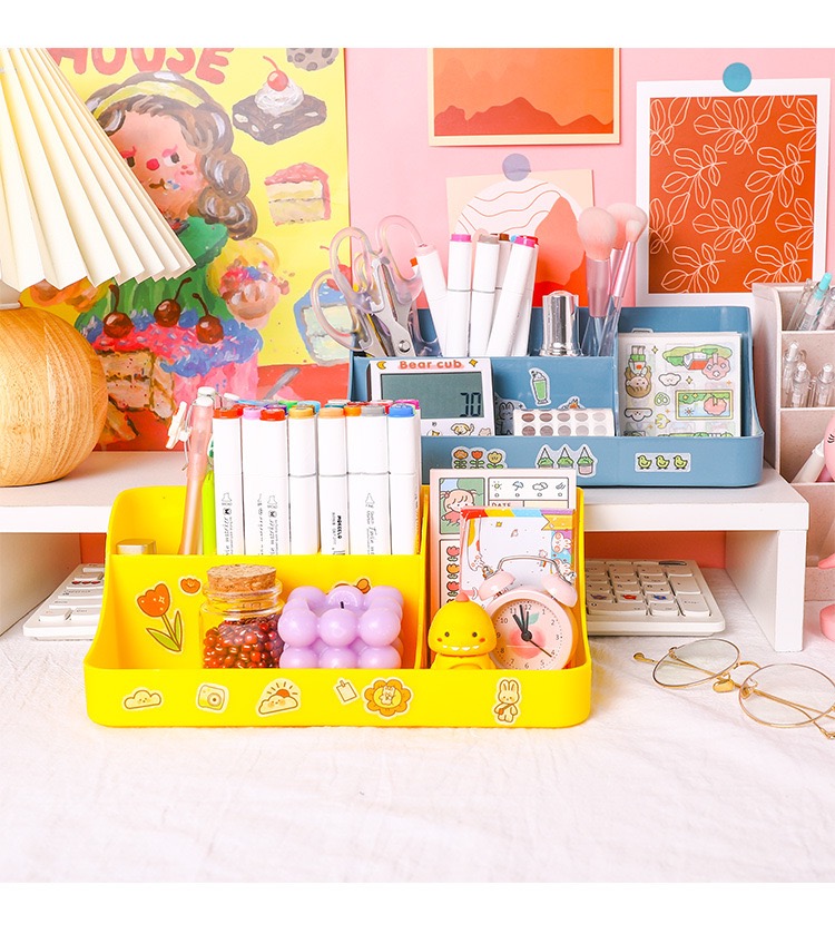 Hộp Đựng Đa Năng 2 Tầng (tặng kèm sticker dán) - Kệ mini