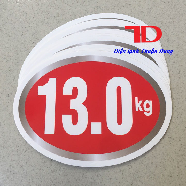 Tem dán trang trí Máy Giặt loại 13KG