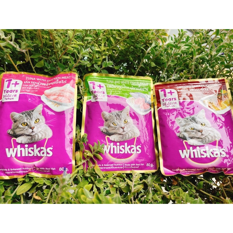 Pate Whiskas Mèo Lớn Gói 80G