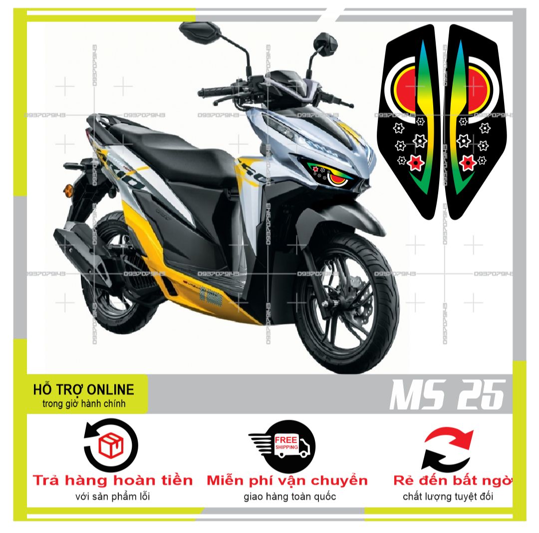 Tem dán đèn sương mù xe vario 2020 ms 25