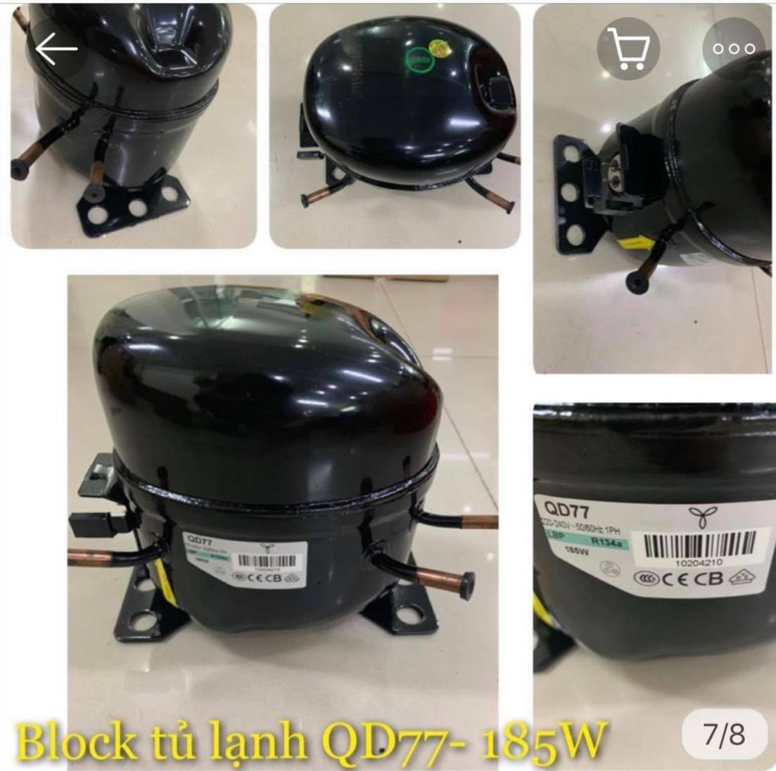 Block Tủ Lạnh QD77-185W(300L-350L)