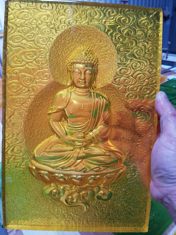 Phù điêu phật giáo xuyên sáng