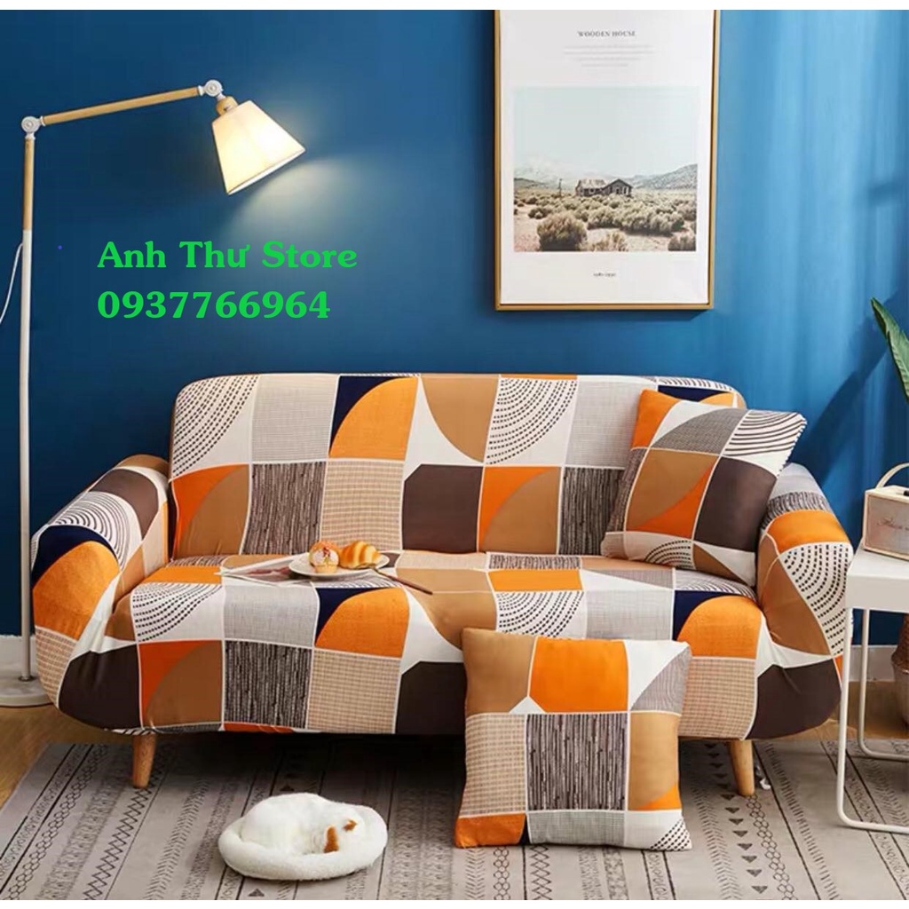 Vỏ bọc ghế sofa họa tiết bốn mùa