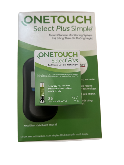 Que thử đường huyết one touch seclect simple plus - máy đo đường huyết one touch seclect simple plus - bảo hành trọn đời - chính xác - nhanh chóng