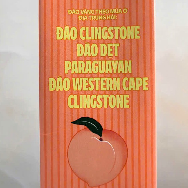 Hộp 1 Lít -- NƯỚC ÉP ĐÀO GIÒN NGỌT VFRESH Peach Nectar Juice (halal)