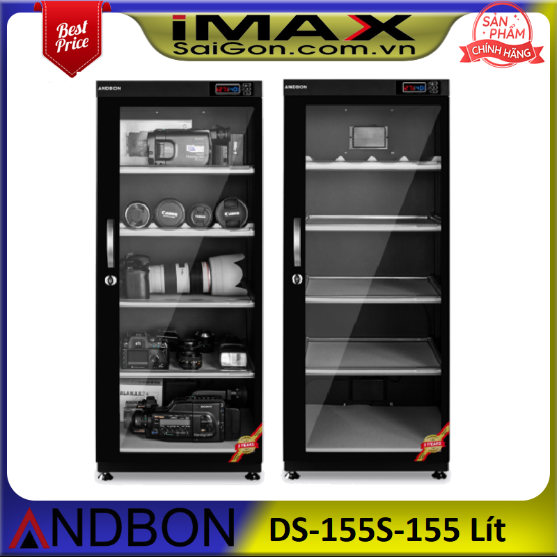 TỦ CHỐNG ẨM VÀ TẠO ẨM TỰ ĐỘNG ANDBON DS-155S