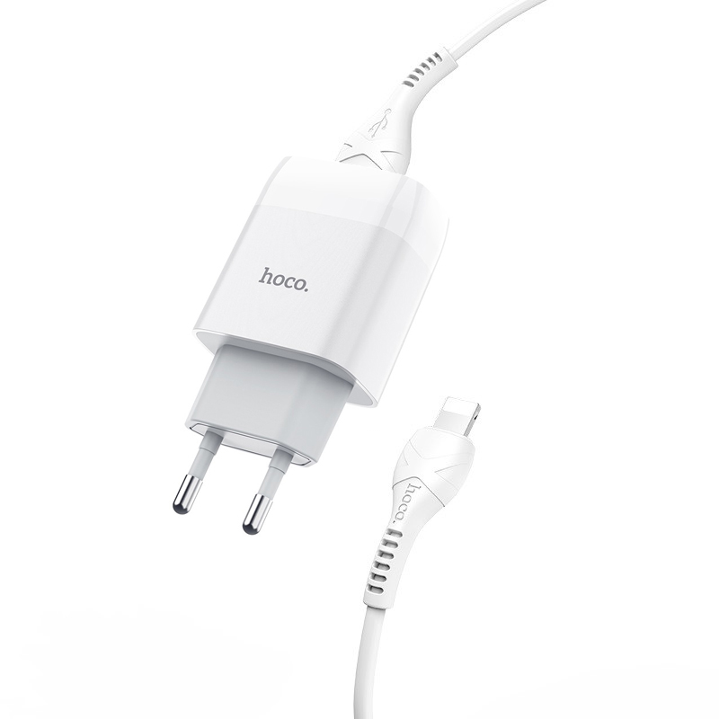 [HCM]Bộ sạc Hoco C73A 2 cổng sạc nhanh 2.4A ( kèm cáp lightning )