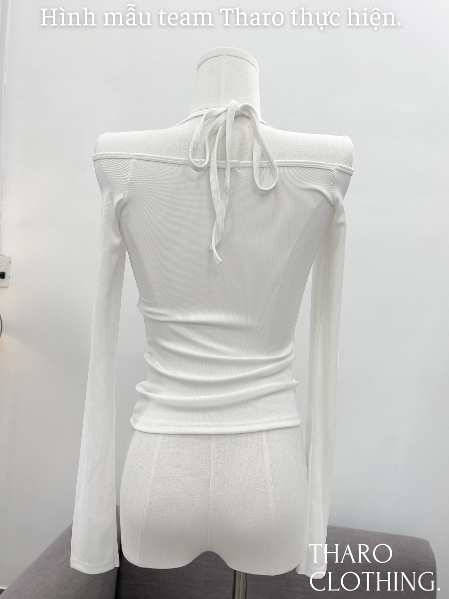 Áo Nữ Trễ Vai Td Cột Dây - Tharo Clothing [AO00167]