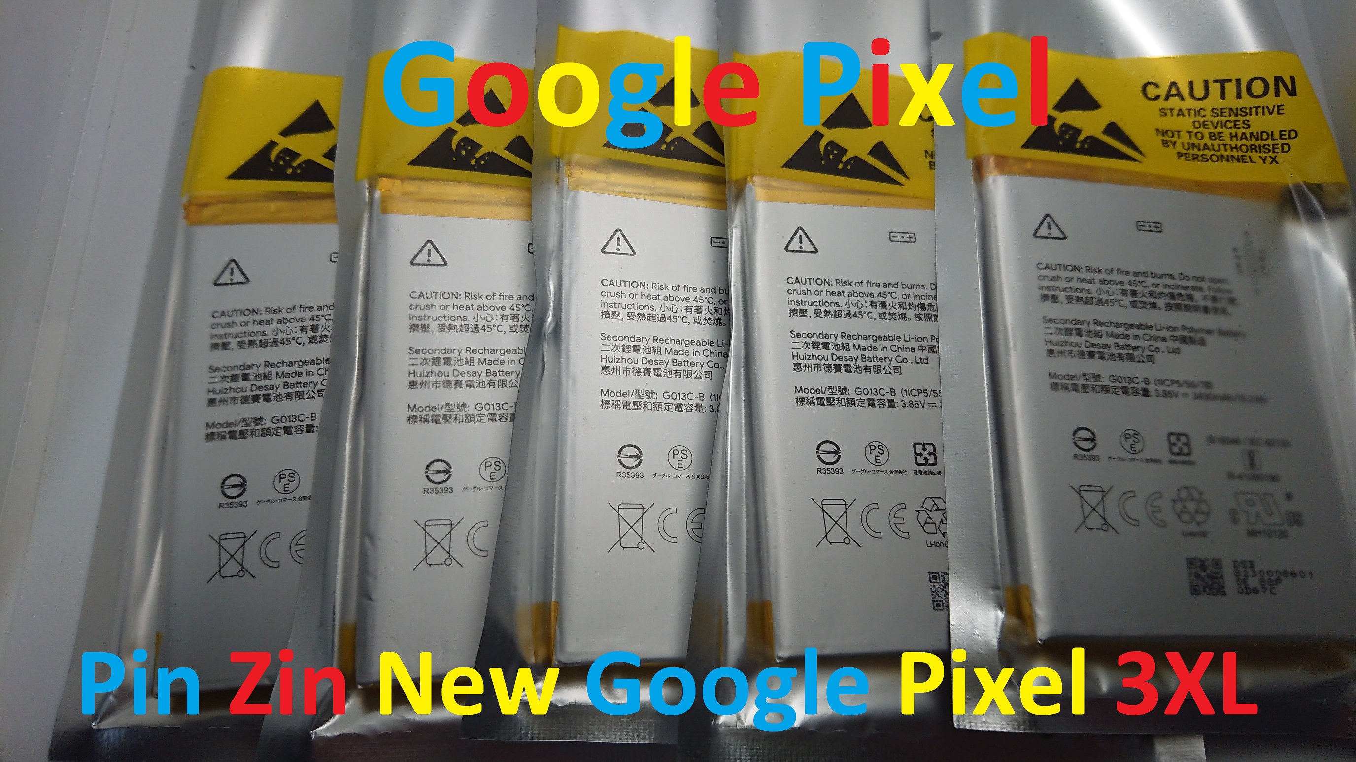 PIN ZIN NEW-ORIGINAL BATTERY GOOGLE PIXEL 3XL : G013C-B