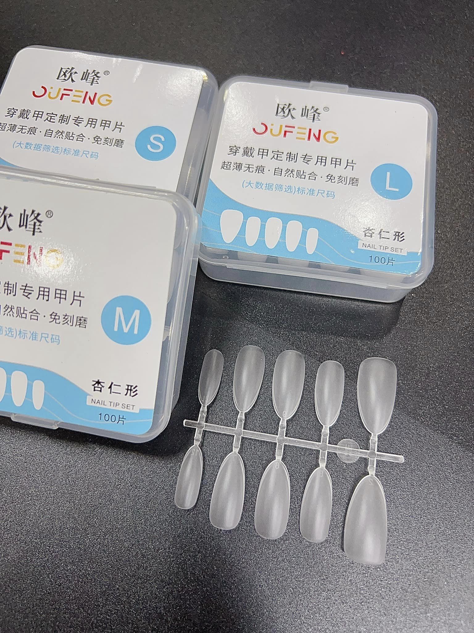 Móng úp siêu mỏng làm nailbox L M S các loại