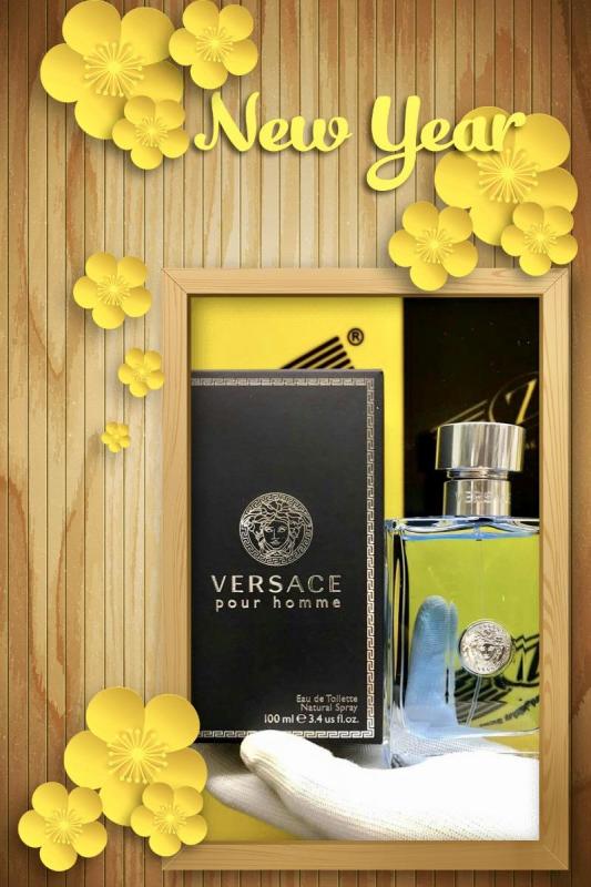 Nước hoa chính hãng hiệu Versace Pour Homme, mùi nam nhưng nữ sứt được, 100ml, eau de toilette, sản xuất tại Ý