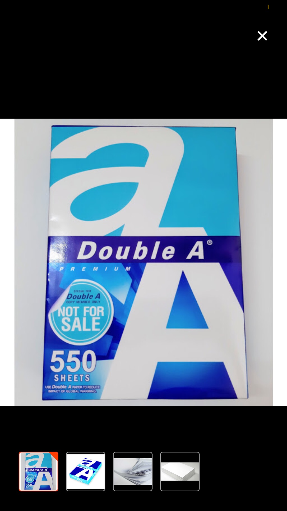 Giấy A4 Double A 80 gsm ram 550 tờ