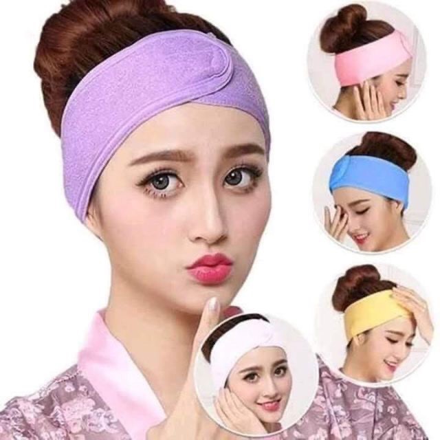Khăn quấn đầu spa, băng đô spa chuyên dụng