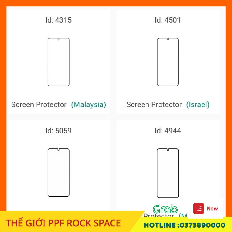 Dán PPF Samsung Galaxy S20 Plus ( có Mặt trước, Mặt Sau, Full bộ theo lựa chọn) Rock Space