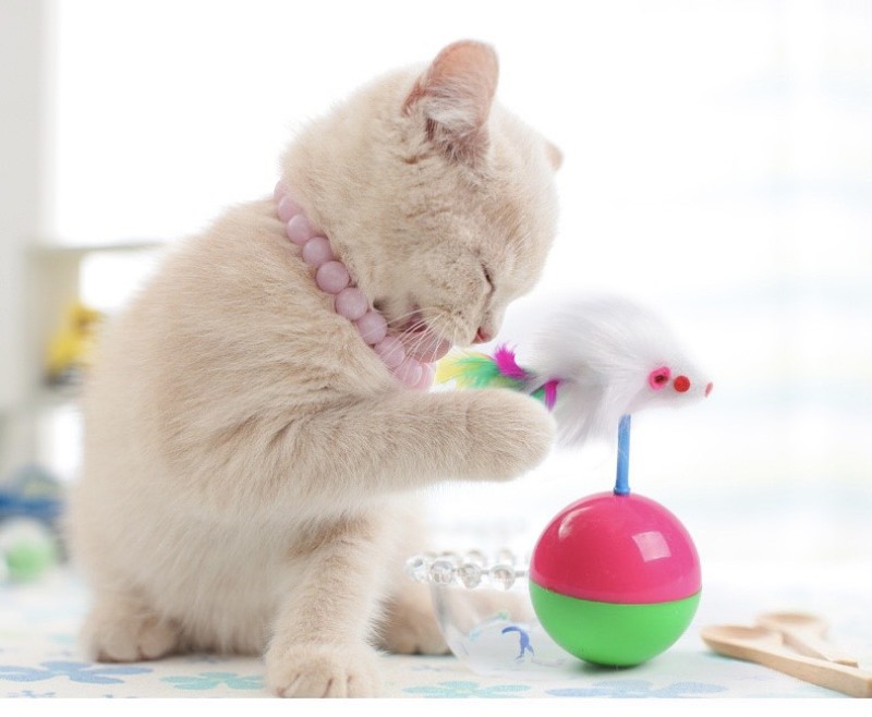 Bóng chuột đồ chơi lật đật dành cho thú cưng cao cấp nhiều màu