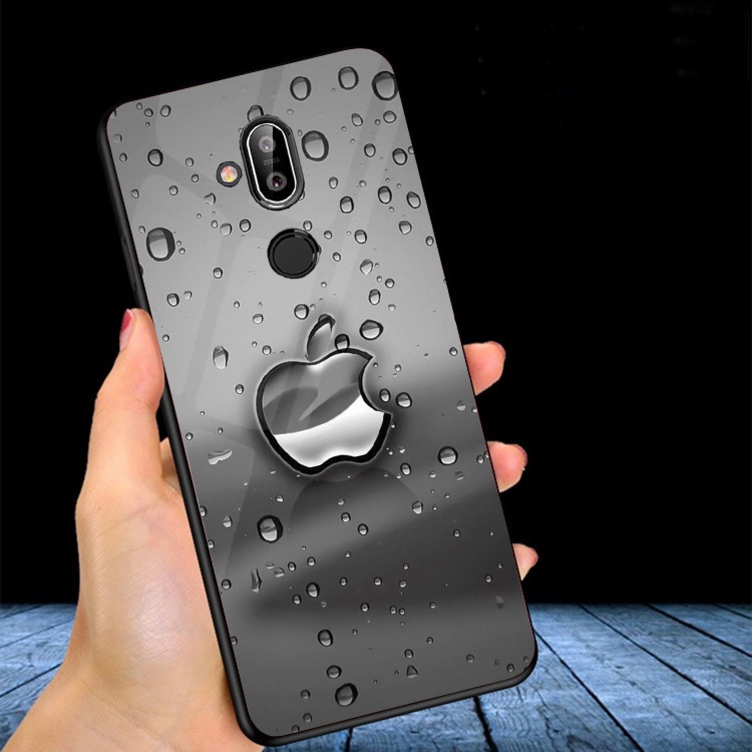 Ốp lưng kính 3d nokia 8.1 ốp lưng thế hệ mới cao cấp