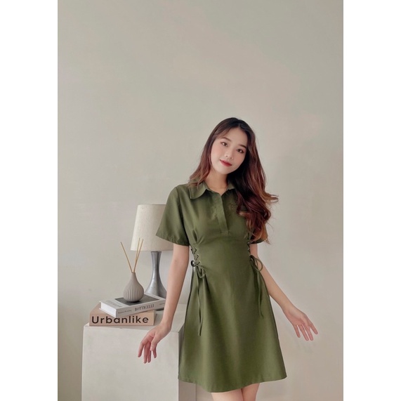 Đầm sơmi đan dây eo tôn dáng ( có bigsize)