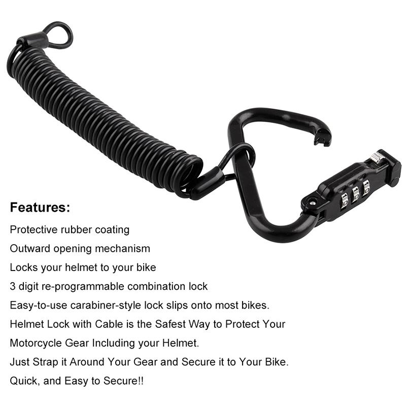 cycle gear helmet lock