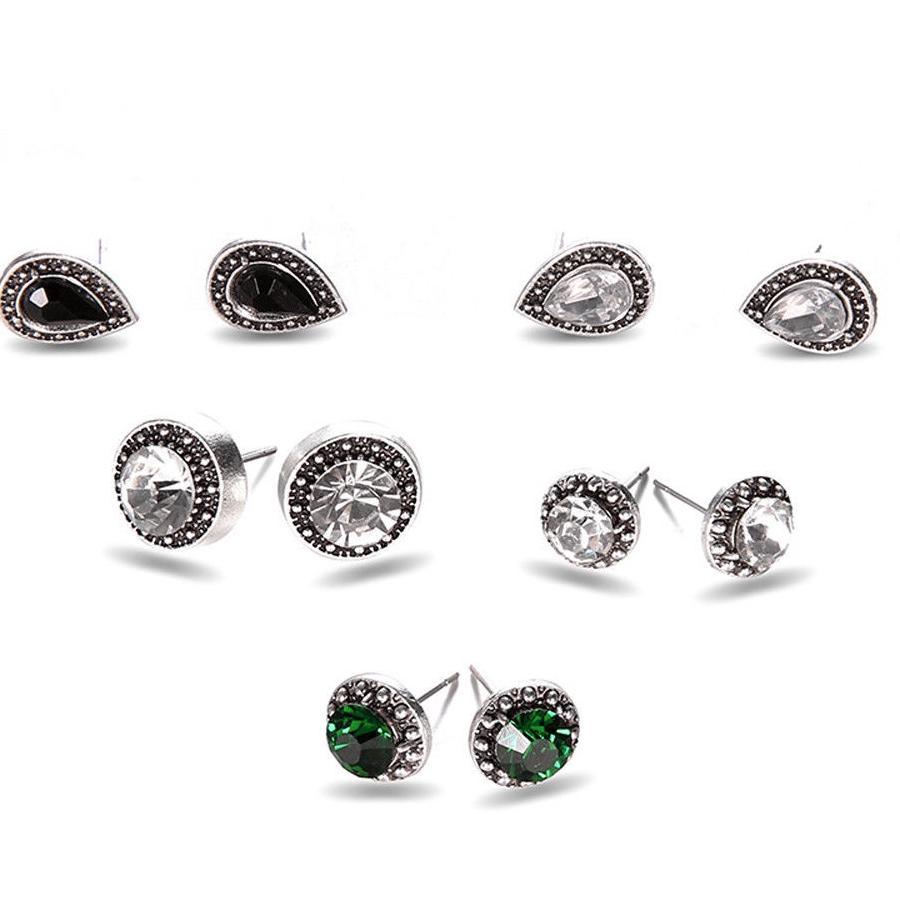 Set 5 đôi khuyên tai Korea sang trọng