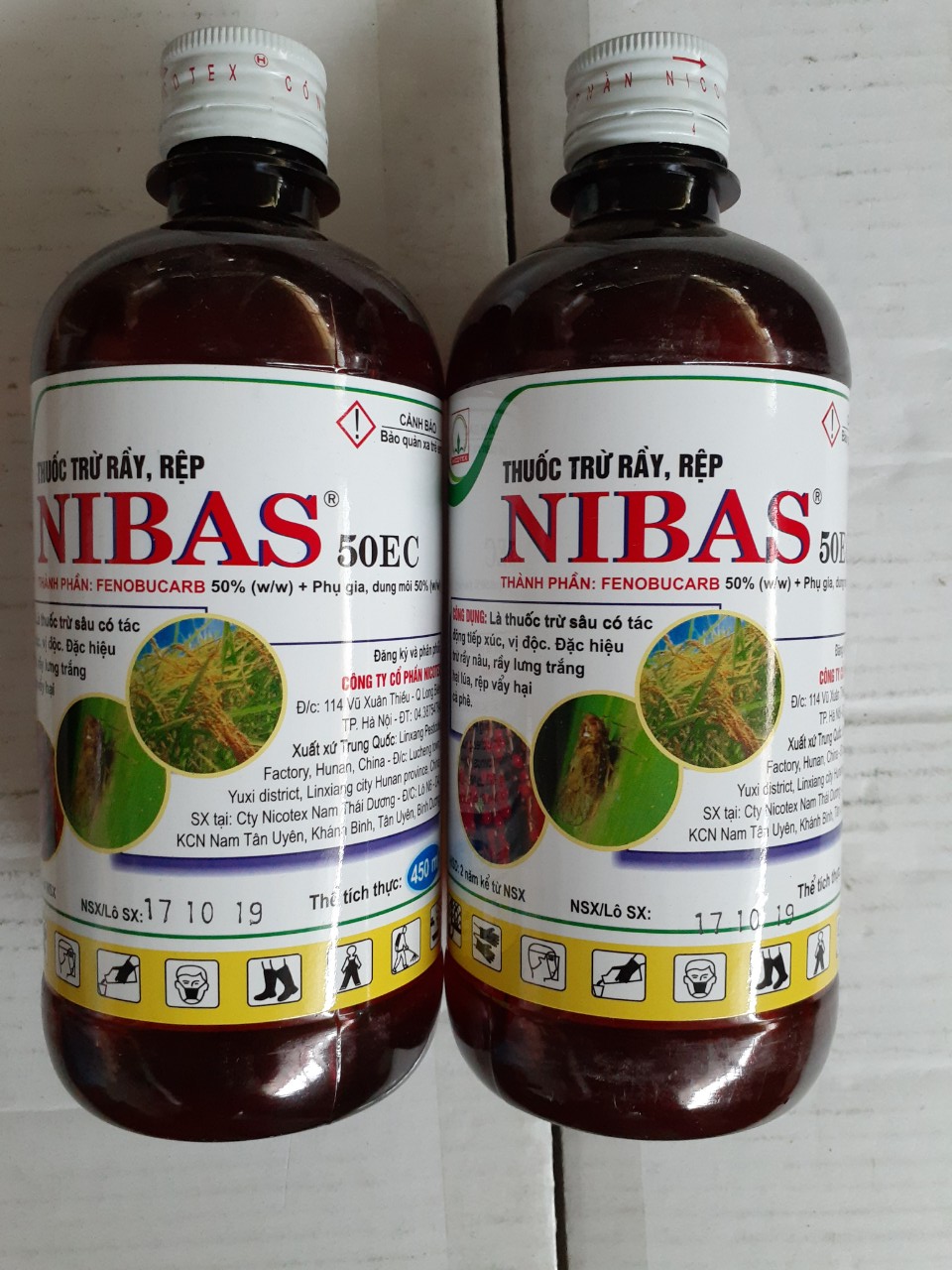 Thuốc trừ rầy rệp  NIBAS 50EC - Chai 450ml