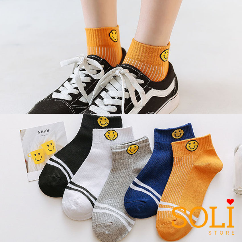 [HCM][Set 5] Vớ nữ tất nữ mặt cười dễ thương TN04