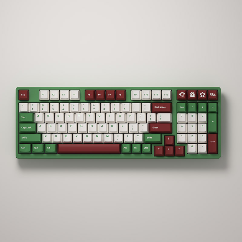 Bàn phím cơ AKKO 3098DS MATCHA RED BEAN