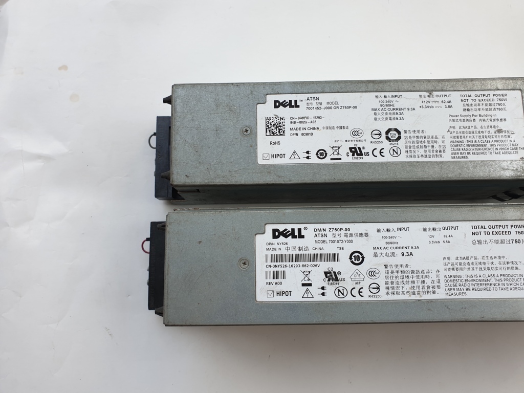 Thanh Lý nguồn server dell 750W 12V 62.4A đã kích sẵn