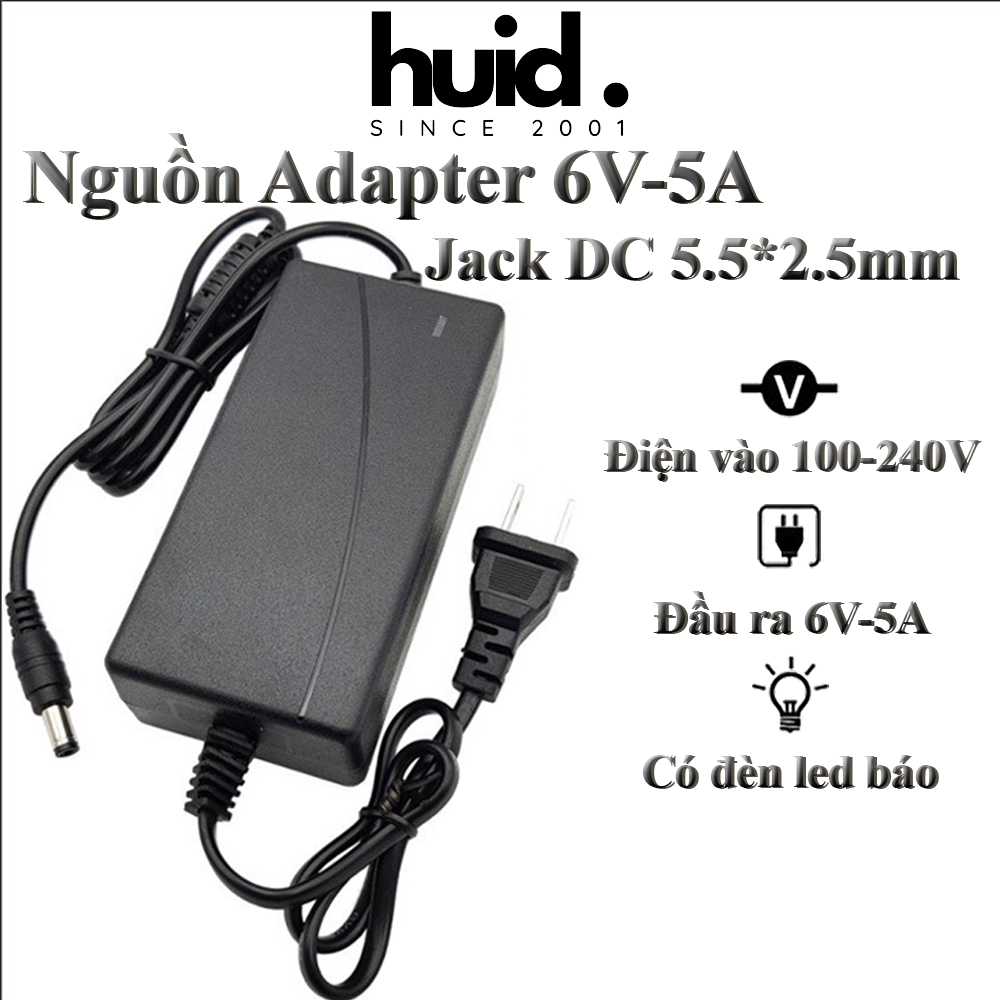 Nguồn adapter 6v-5a