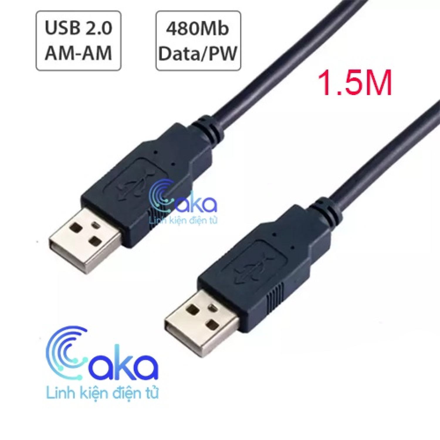 Dây cáp usb nối dài đực đực 1.5m