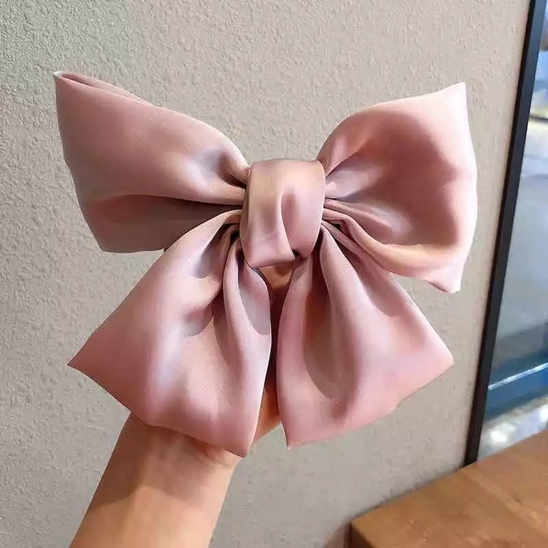 Nơ Kẹp Tóc Nữ Bản To Hàn Quốc Nữ Tính