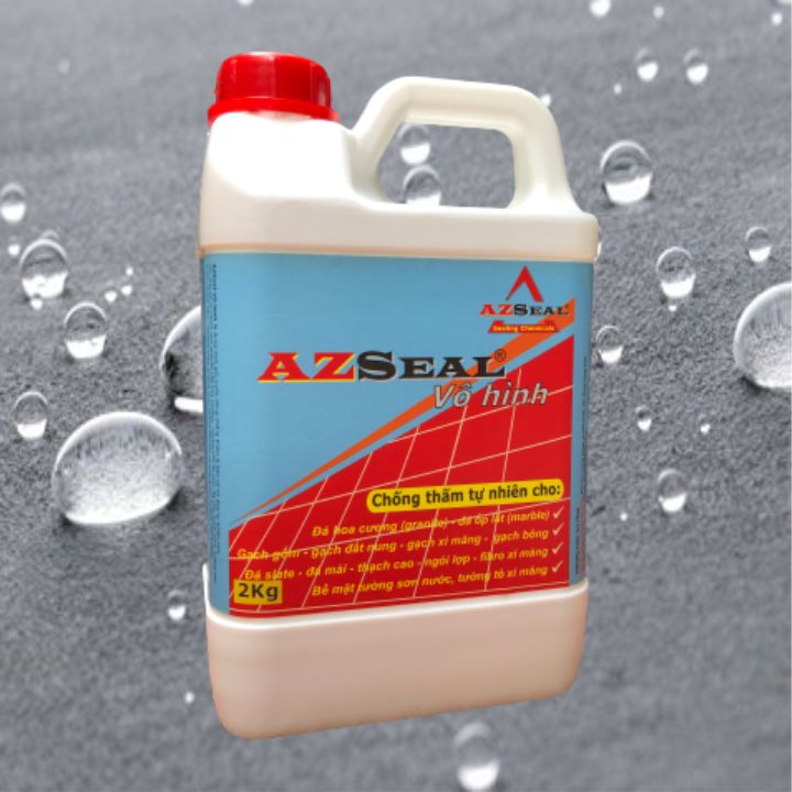 Keo chống thấm đá marble, chất chống thấm đá granite AZSeal Vô hình - bình 2kg