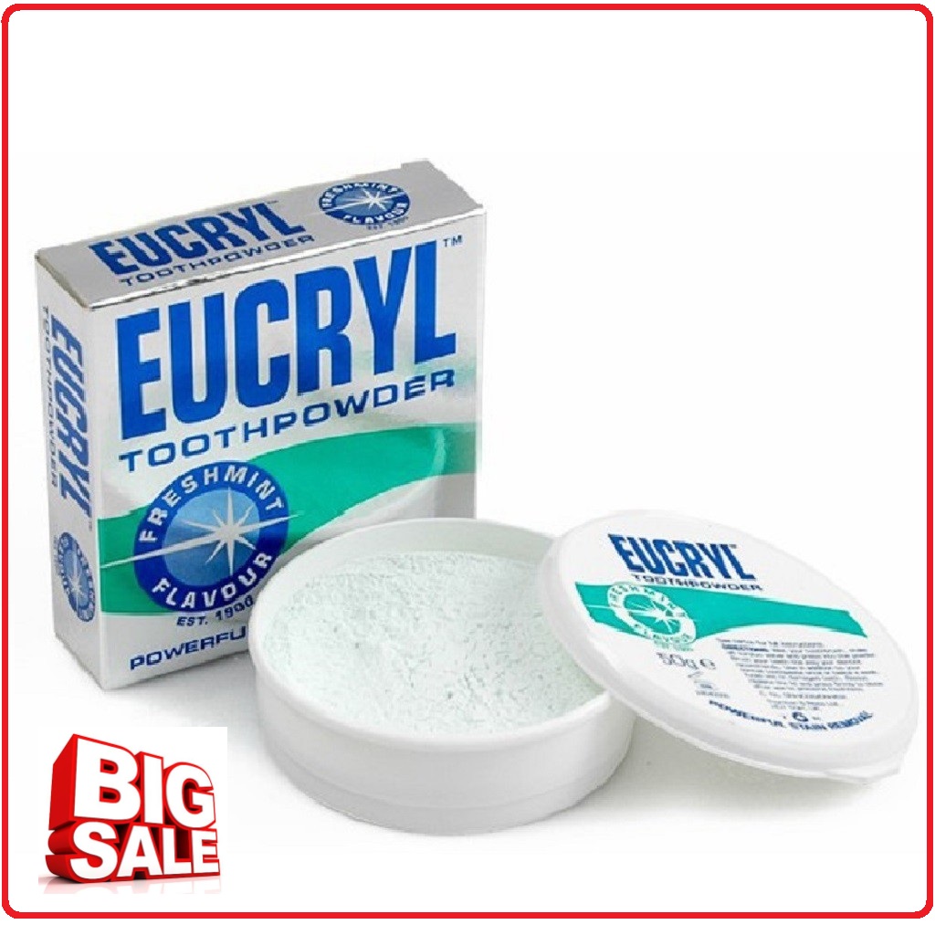 Bột Tẩy Trắng Răng Eucryl Toothpowder (50g)