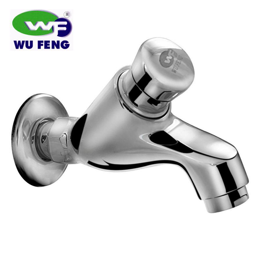 VÒI NƯỚC GẮN TƯỜNG TAY NHẤN WUFENG WF-152 - Vòi nước tự ngắt