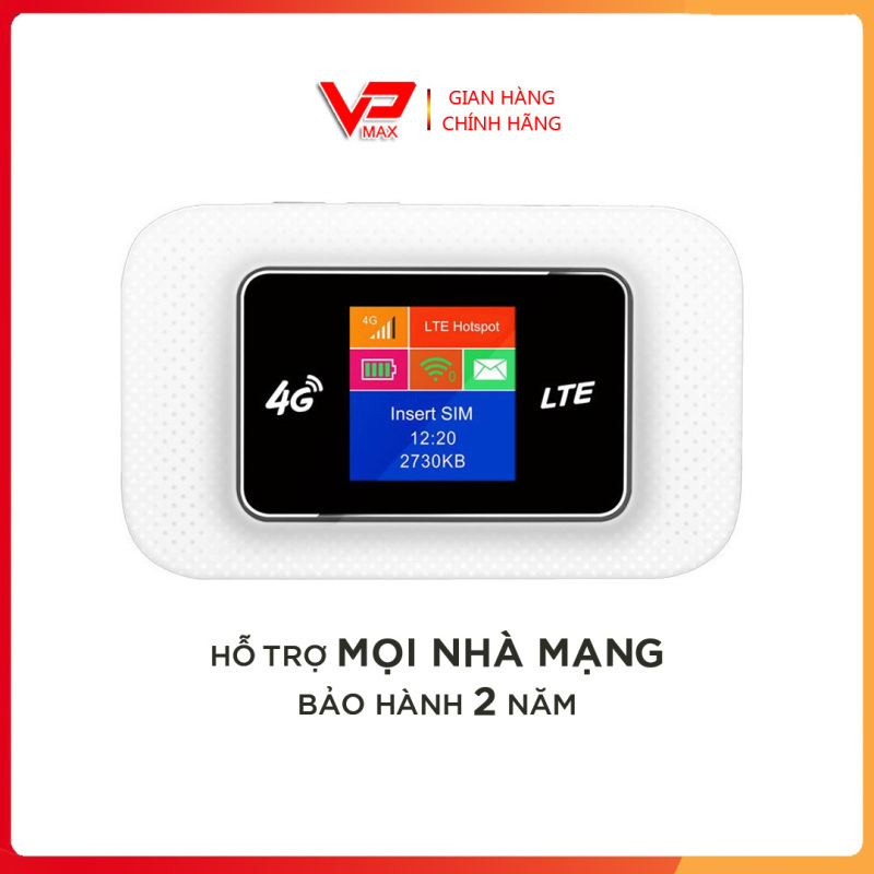 Bộ phát Wifi từ sim 3G 4G LTE Có màn hình Toto Link 4G MF180L - Cục phát wifi mini cầm tay - Phát wifi 4G LTE tốc độ cao 150 Mbps chính hãng - Bảo hành 3 năm