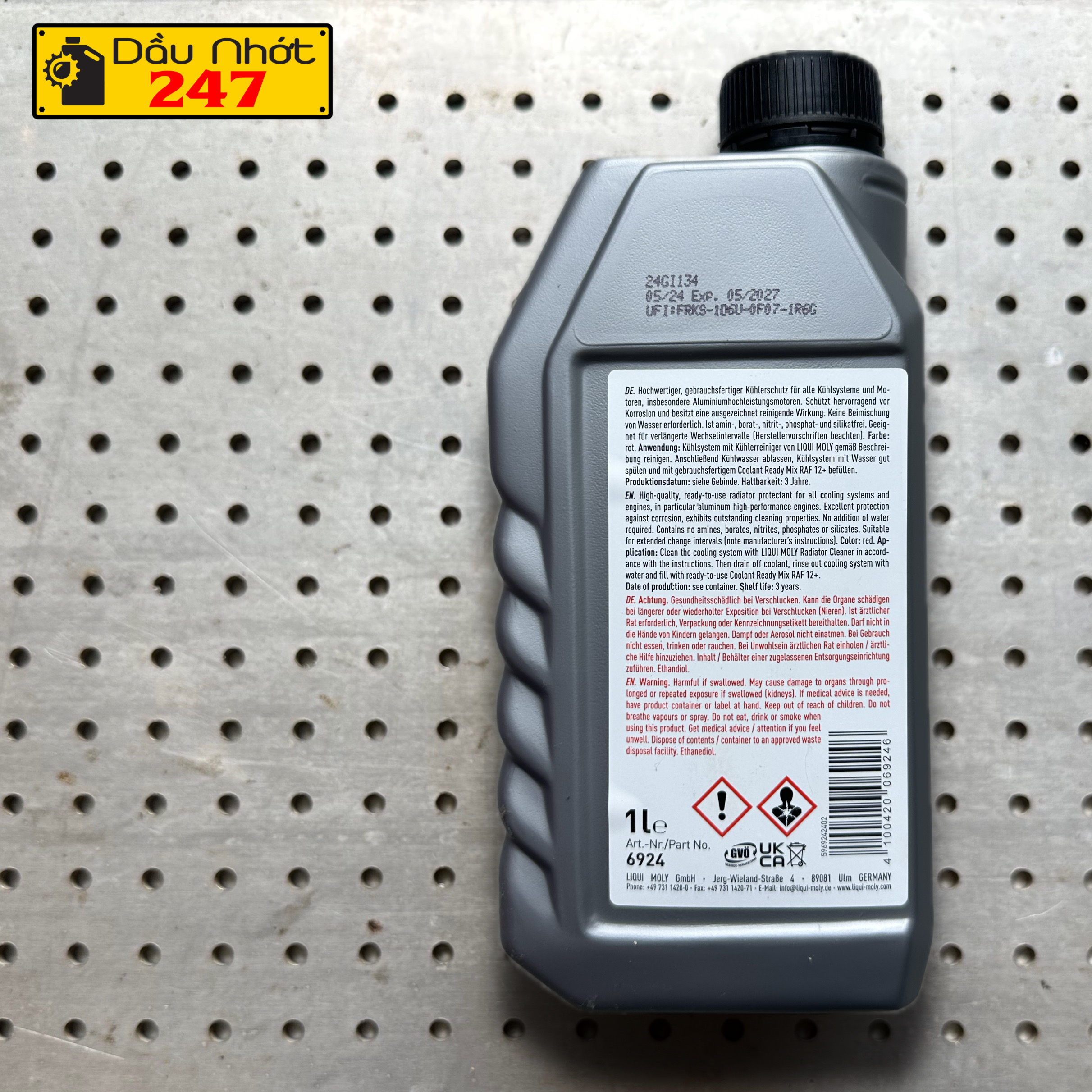 Nước Mát Liqui Moly Đỏ Coolant Ready Mix - Pha Sẵn RAF12+ 6924 1L