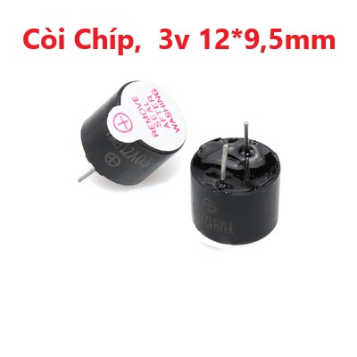 Còi Chíp, Còi Báo, Còi 3V, 5V, 12V 12*9,5mm