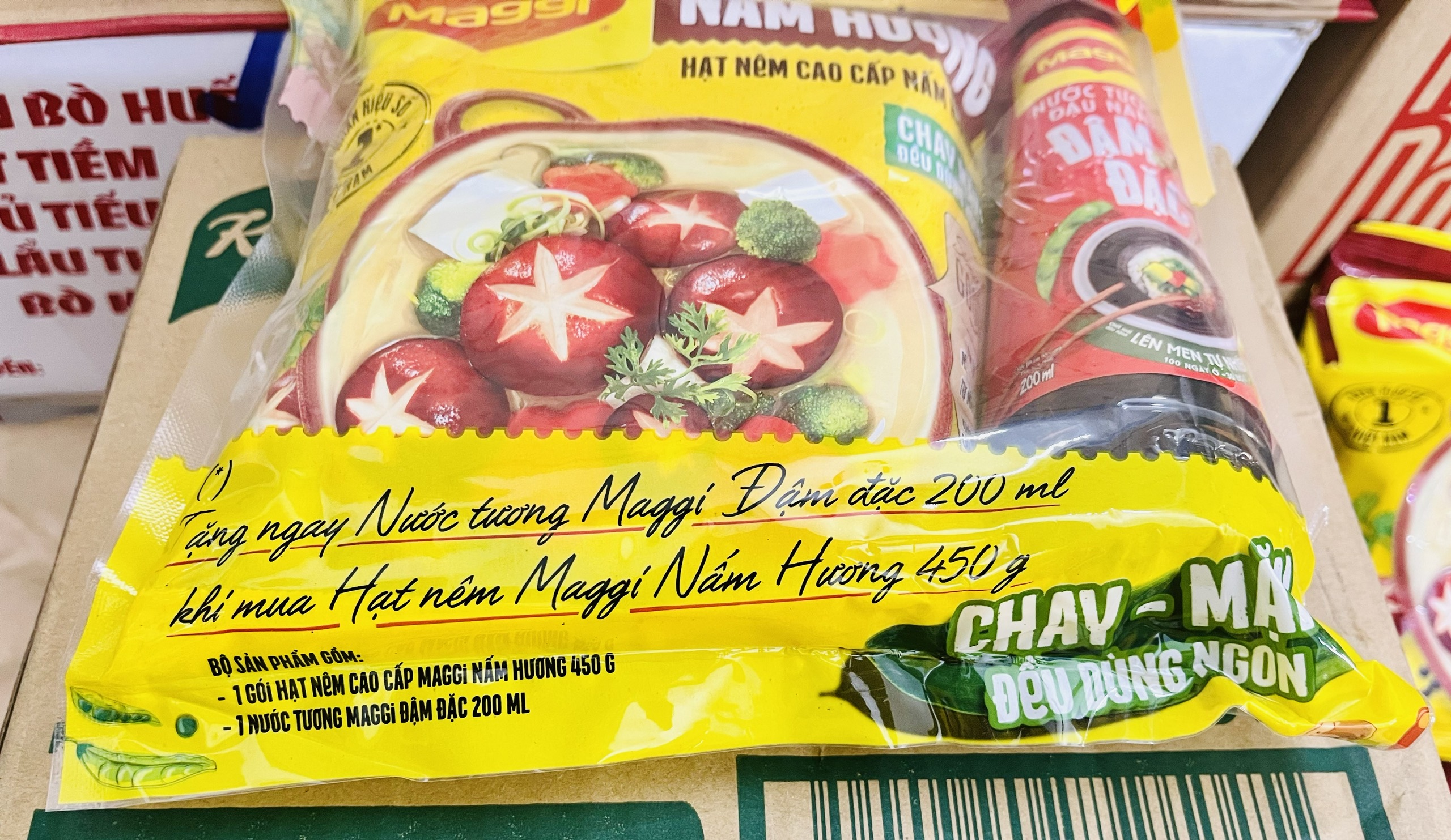 Hạt nêm chay nấm hương Maggi gói (450g)
