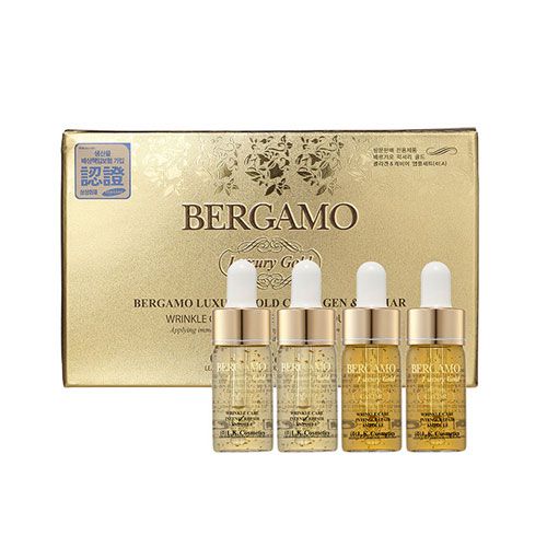 Serum Bergamo Luxury Gold Collagen Caviar (hộp 4 lọ)