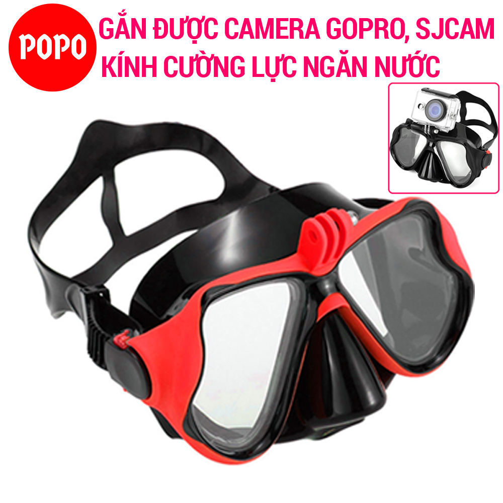 Kính lặn Gopro, MẮT KÍNH CƯỜNG LỰC gắn được GOPRO, SJCAM, Camera hành trình POPO Collection