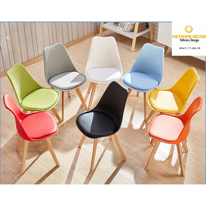 Ghế Đệm Chân Gỗ Eames