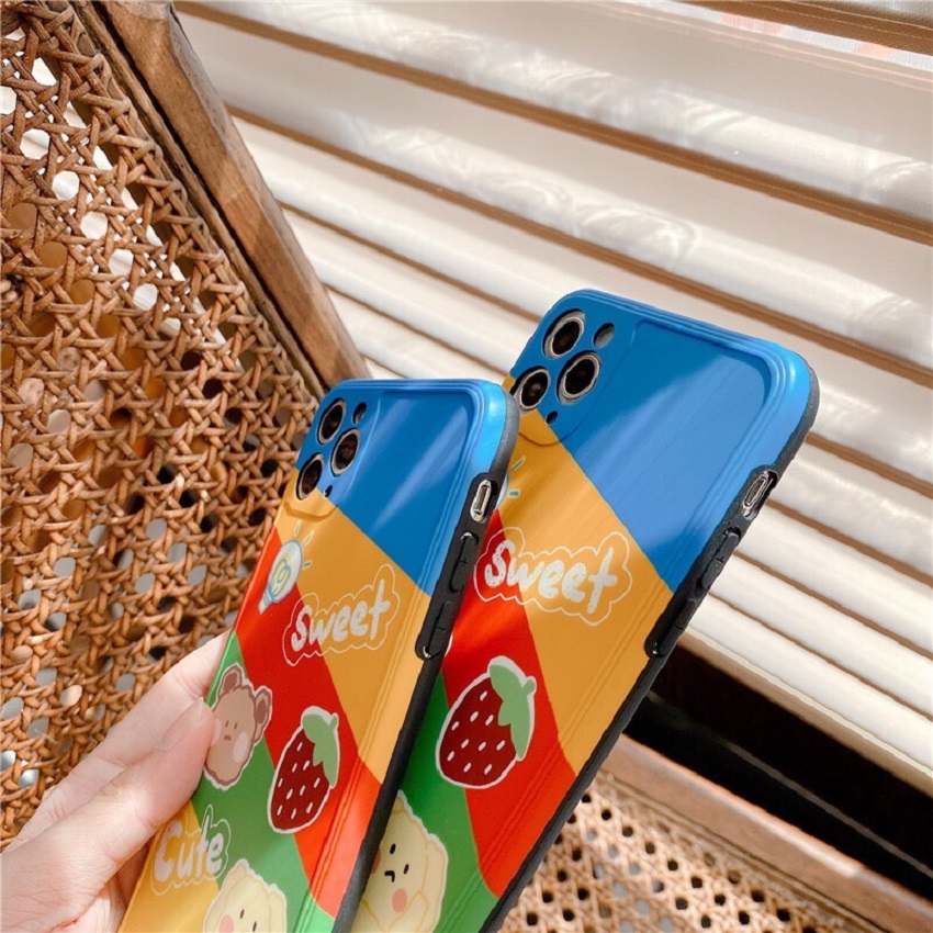 Ốp lưng iphone cao cấp full viền ốp silicon gấu Sweet dành cho iphone6/ iphone 6 plus/ iphone 7/ iphone 7plus/ iphone 8/ iphone 8plus/ iphone X/ iphone Xs max/ iphone 11/ iphone 11 pro/ iphone 11 pro max