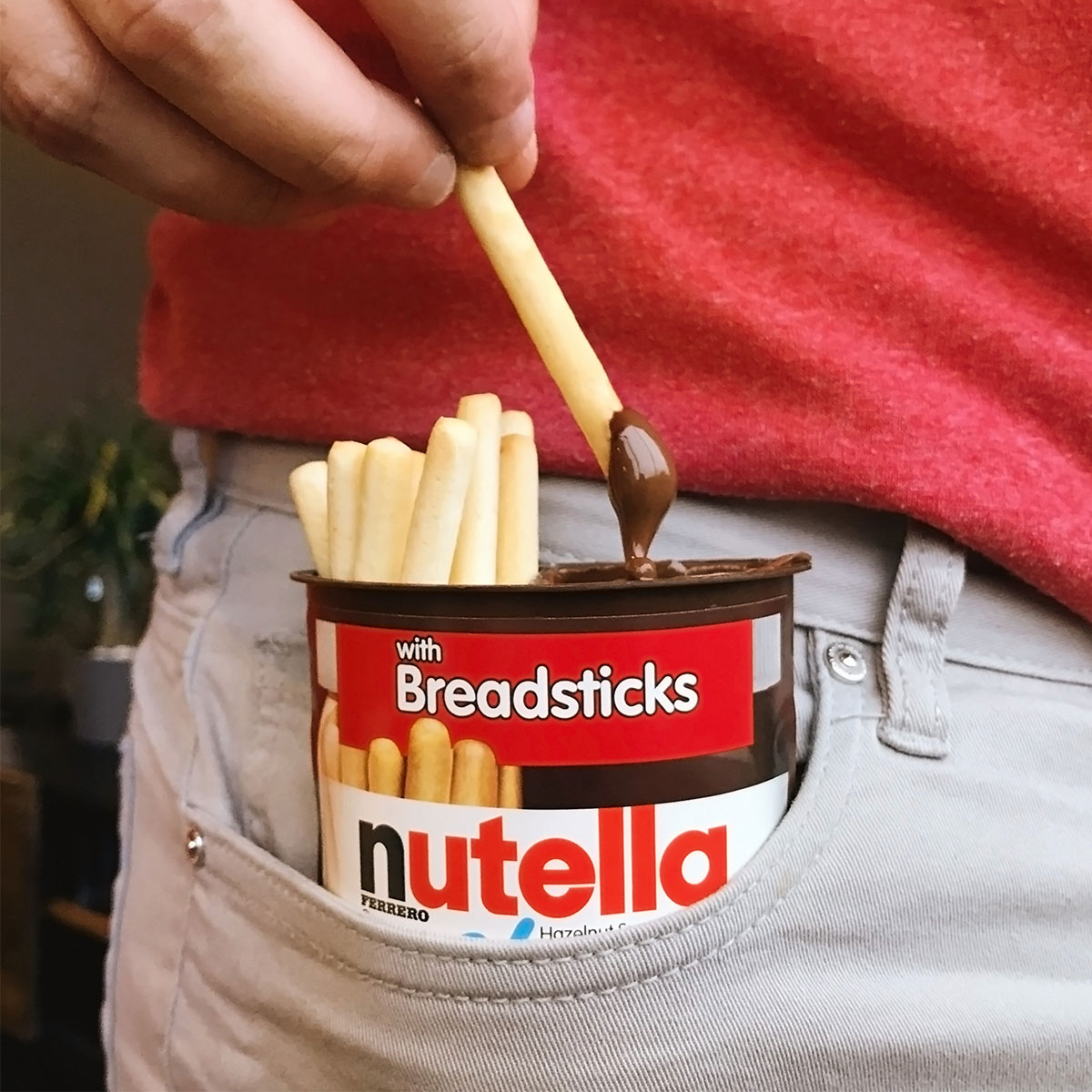 Nutella & Go Hazelnut Butter Dipping Sticks Hazelnut Spread & Breadsticks