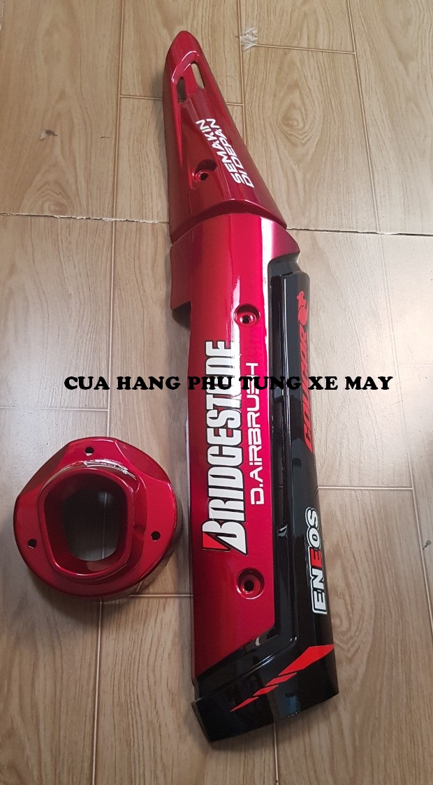 Ốp pô EXCITER 150 2019 - 2020 - tem ngẫu nhiên ( bộ 3 món như hình )